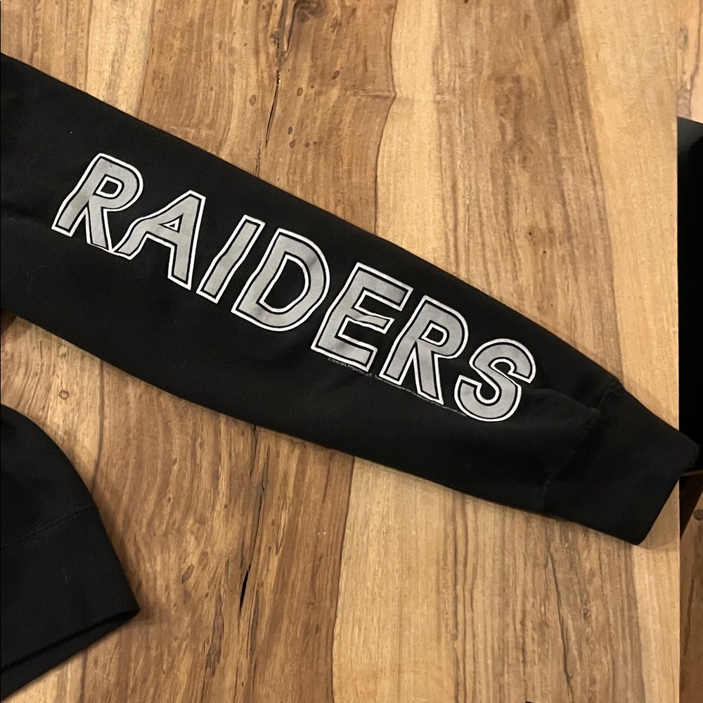 Raiders Black Full Zip Hoodie - Picture 5 of 6